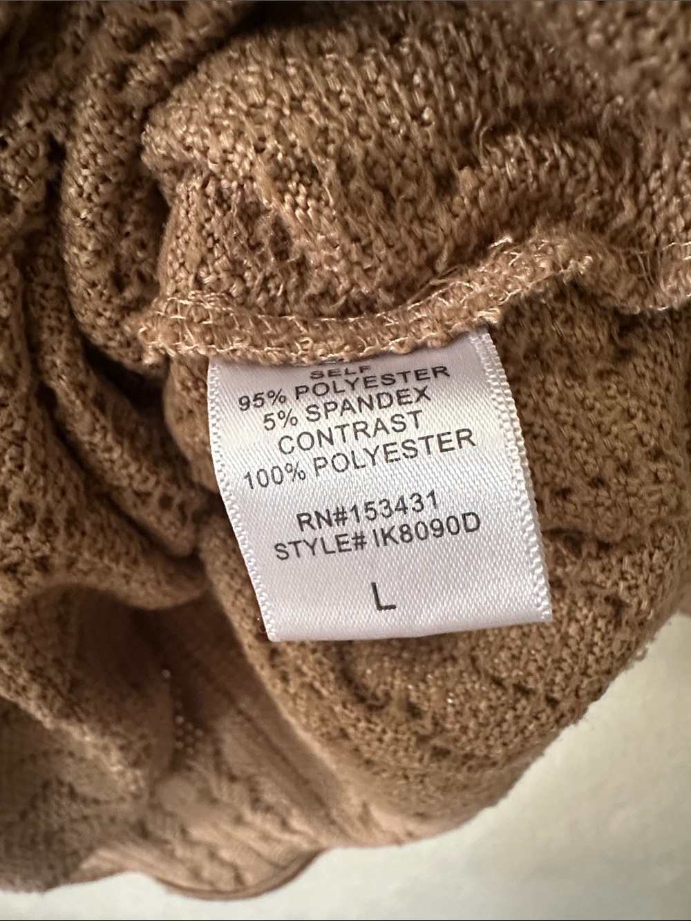 Windsor Cable-Knit Wrap Dress in Taupe - Picture 12 of 13